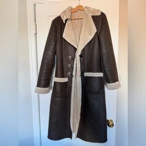 Weworewhat faux suede bonded trench coat